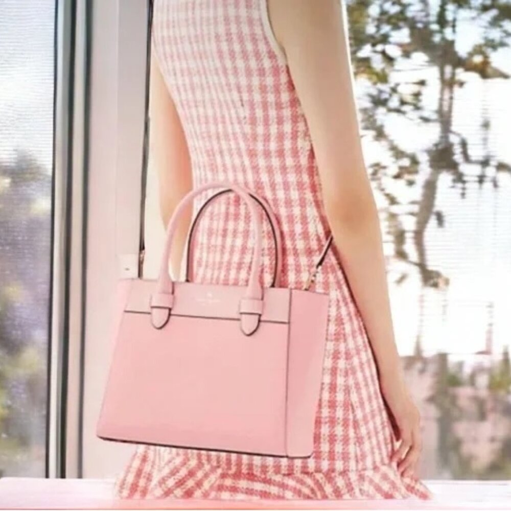 Kate Spade RARE Melanie Satchel In Bright Carnation